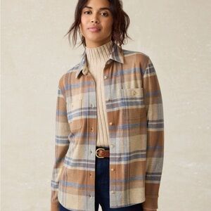 Faherty Legend™ Sweater Shirt - Rockland Plaid Sz S